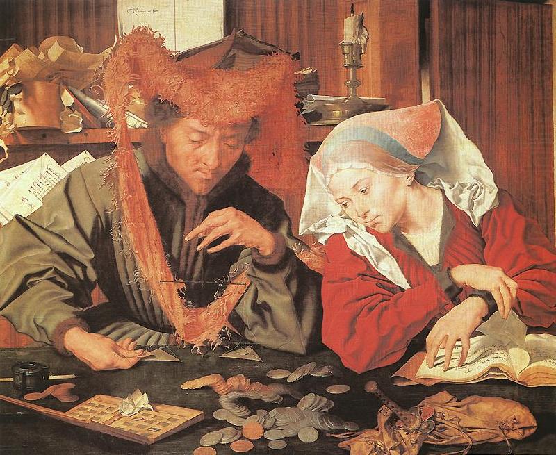 REYMERSWALE, Marinus van Money-Changer and his Wife china oil painting image